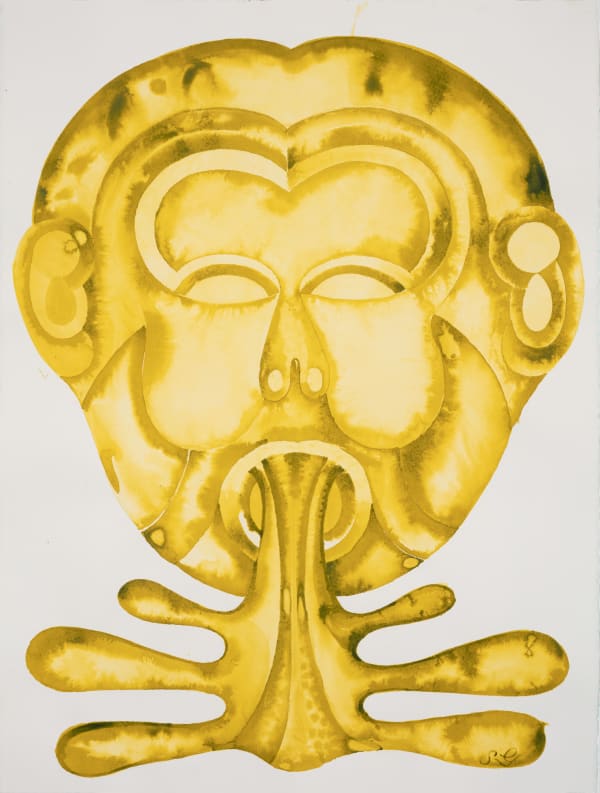 Sebastian Gögel Seuche, 2022 Ink on laid paper 76 x 57 cm