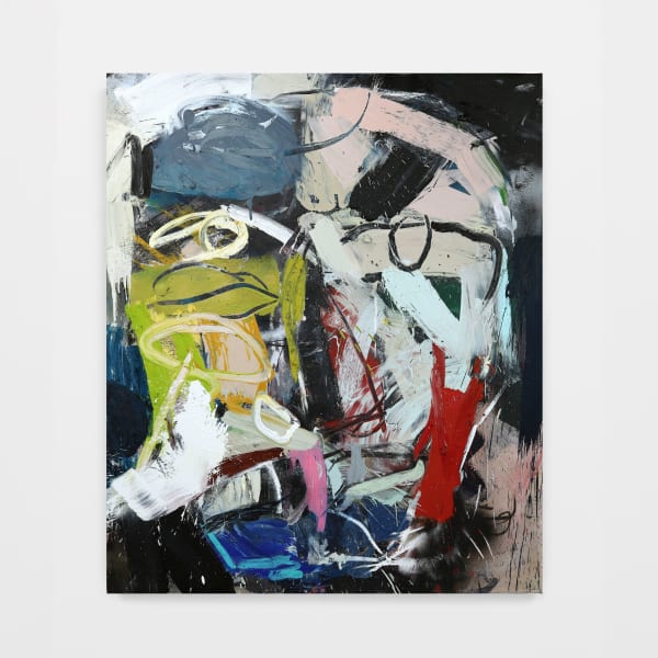 Xavier Baxter Head 3 shadows, 2025 Mixed media on canvas 122 x 102 cm