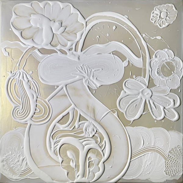 Catherine Howe, Mica Painting (Camellia), 2025