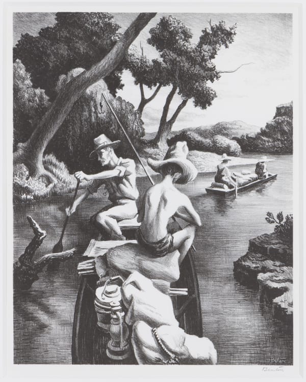 Thomas Hart Benton, Down the River, 1939