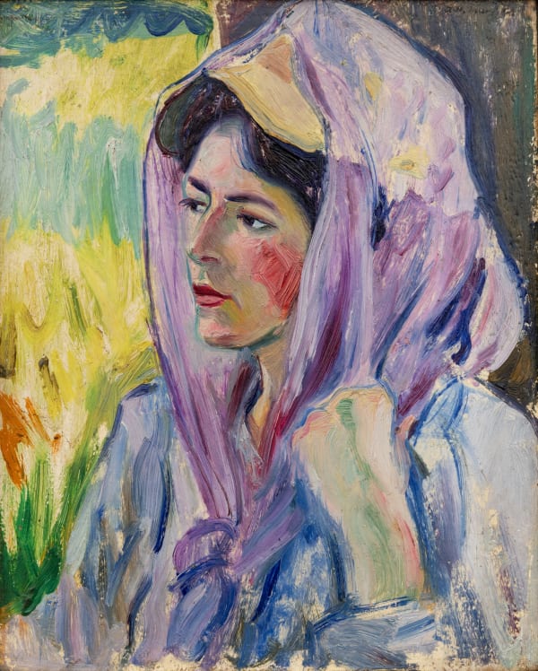 Alfred Maurer, Le Femme dans le Voile Mauve, c.1912