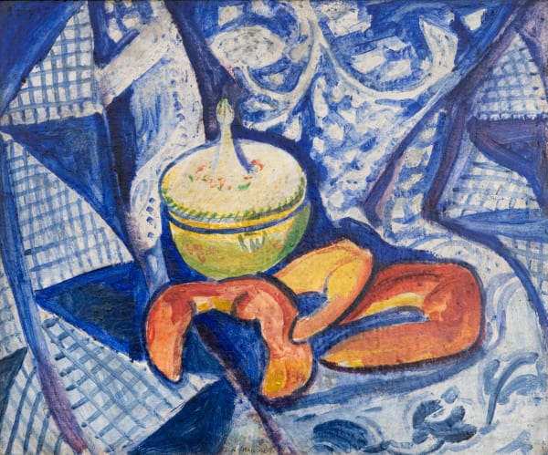 Alfred Maurer, Un Sucrier et Trois Croissants, c.1908