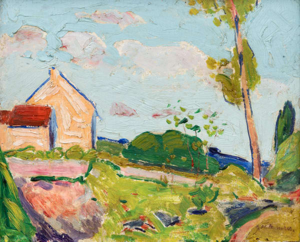 Alfred Maurer, Landscape, c.1908-10