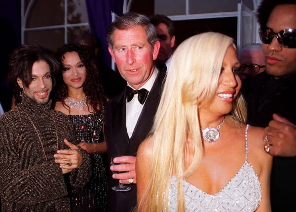 Dave Benett, Prince, Mayte Garcia, Prince Charles, Donatella Versace And Lenny Kravitz, 1999, 2022