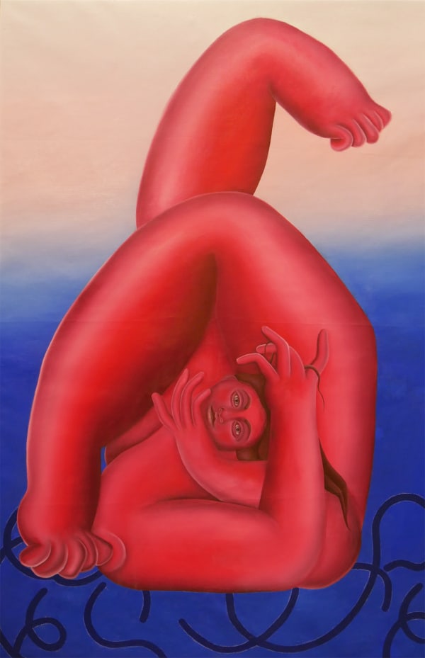 Georgia Dymock, Folded Red Figure, 2021