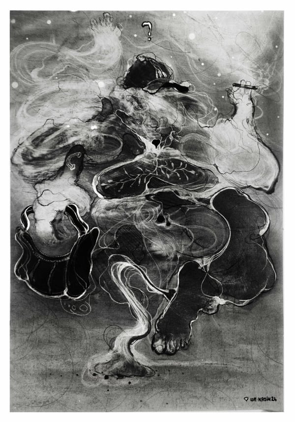 Ur Kasin, Study for 'The Meteor', 2024