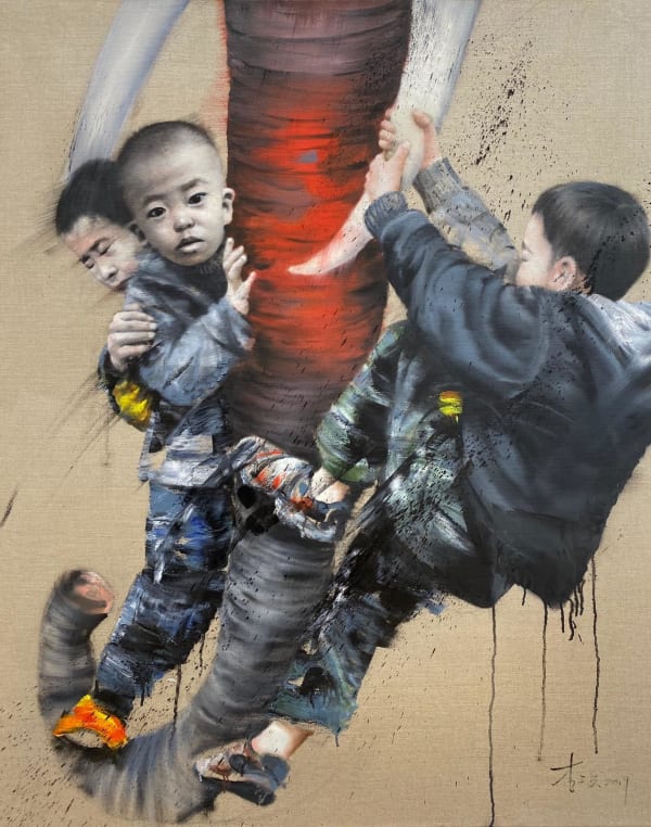 Li Tianbing, Climbing the Elephant, 2019