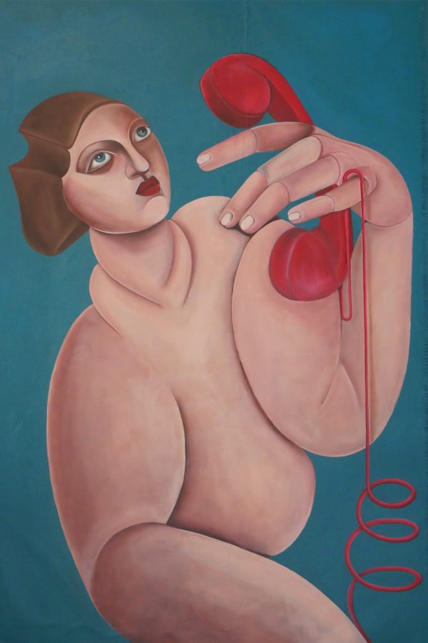Georgia Dymock, Girl with Phone, 2021