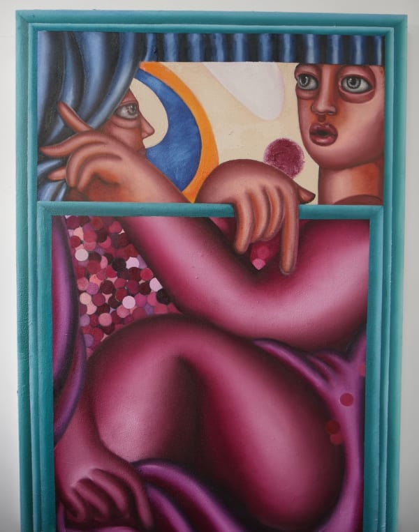 Georgia Dymock, Purple Window Pane, 2022