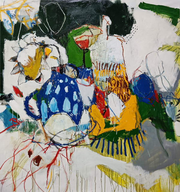 Luis Olaso, Composition for still life with sunflower, 2021