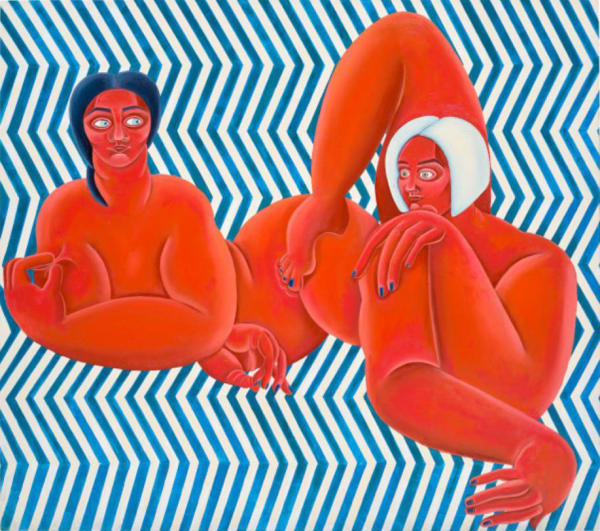 Georgia Dymock, Tangled Red Figures, 2020