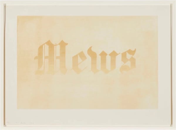 Ed Ruscha, Mews, 1970
