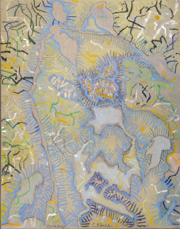 Constantin Flondor, Contemplation of Nature - Spaces between leaves, 2023