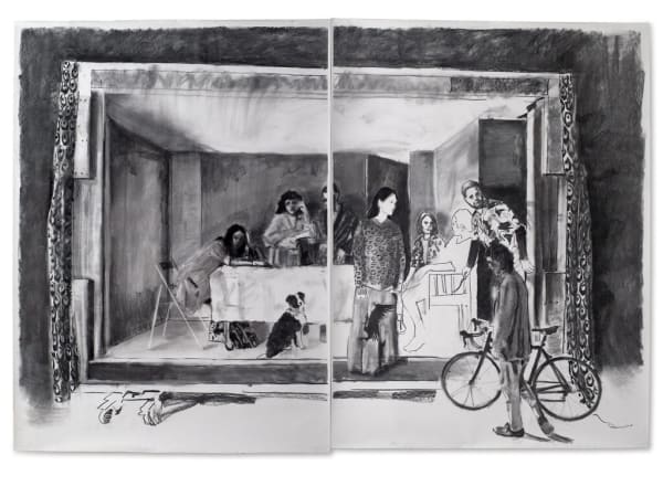 Marius Bercea, Study for Troubadours of Uncertain Future, 2023