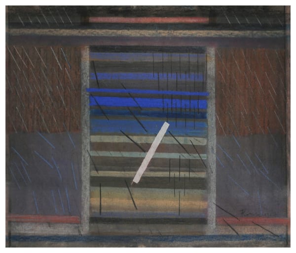 Constantin Flondor, Rain by the forest, 1967