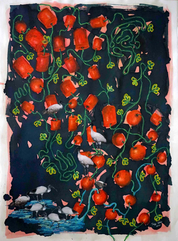 Taiye Idahor, The Birds and the Beads (1), 2020