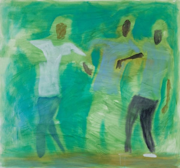 Enrico Riley, Together, Blue, Green and White, 2022