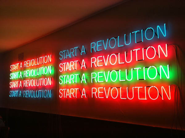 Tim Etchells, Start a Revolution, 2010