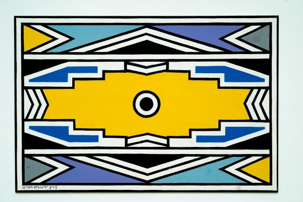 Dr. Esther Mahlangu, Ndebele Abstract, 2015