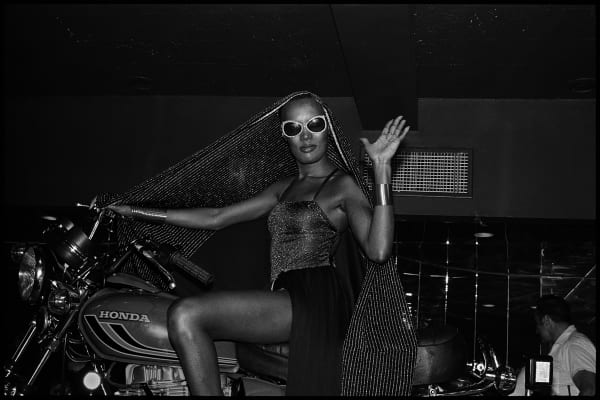 Ming Smith, Grace Jones, Studio 54 - Motorcycle, 1978