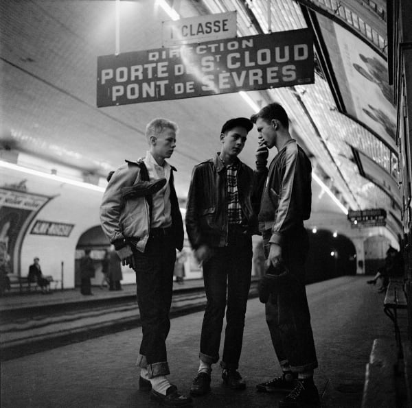 Gordon Parks, Boys Waiting for Metro, Paris, France, 1951