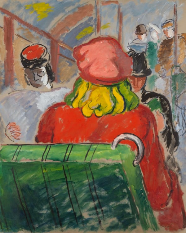 Archibald Ziegler, Figures in a Carriage, 1944