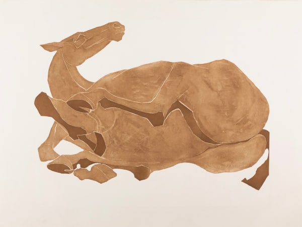 Elisabeth Frink, Rolling Over Horse, 1980