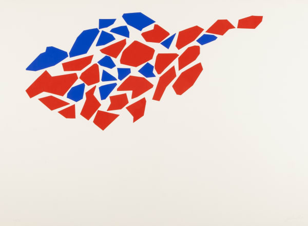 Robert Goodnough, One Two Three (Red and Blue), 1968