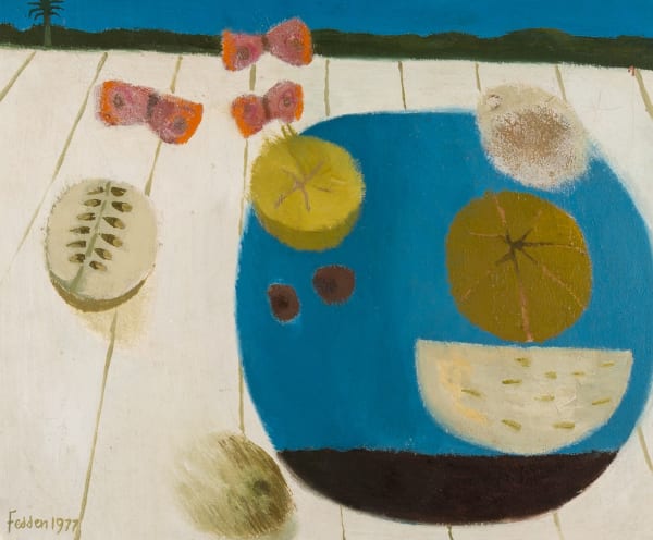 Mary Fedden - The Blue Dish, 1977