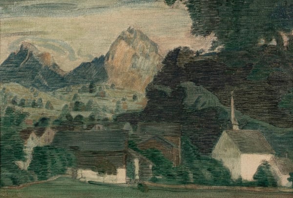 Charles March Gere, Engstlenalp, Evening in the Alps