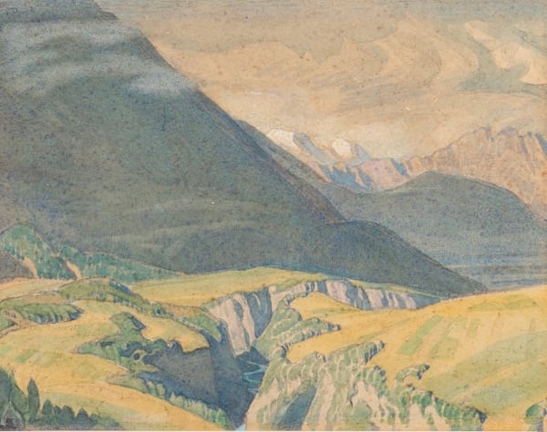 Charles March Gere, The Pitzeklamm Gorge, Austrian Tyrol, circa 1930s