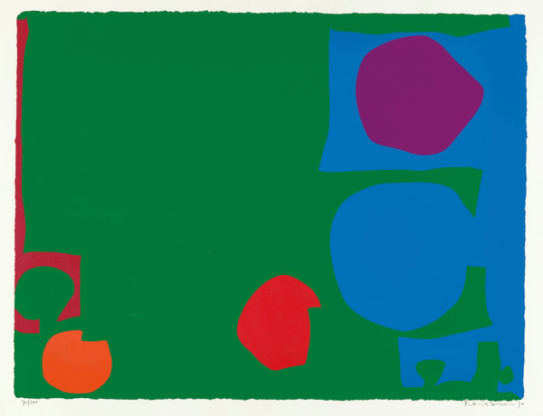 Patrick Heron, Three Reds in Green and Magenta in Blue : April, 1970
