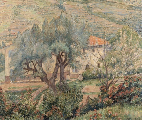 Lucien Pissarro, Campagne Orovida, Le Cerisier (Orovida Countryside, The Cherry Tree), 1930