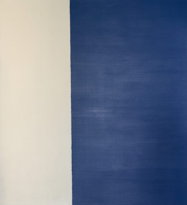 Callum Innes, Exposed Painting, Paynes Grey/Cobalt, 1995