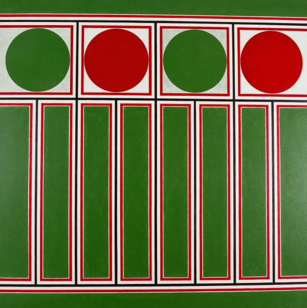 Red/Green Ornament Frieze I
