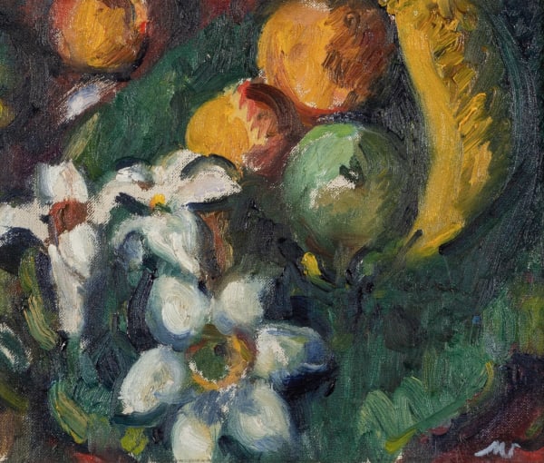 Matthew Smith, Still life with Fruit and Flowers, 1950s circa