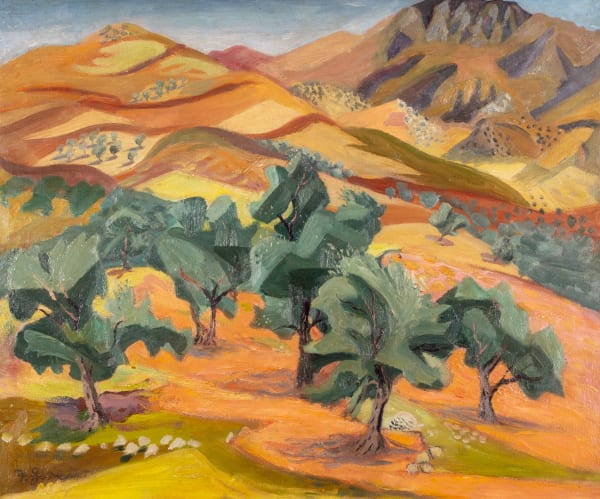 Frederick Gore, Cretan Landscape (Nefs Amari), 1947