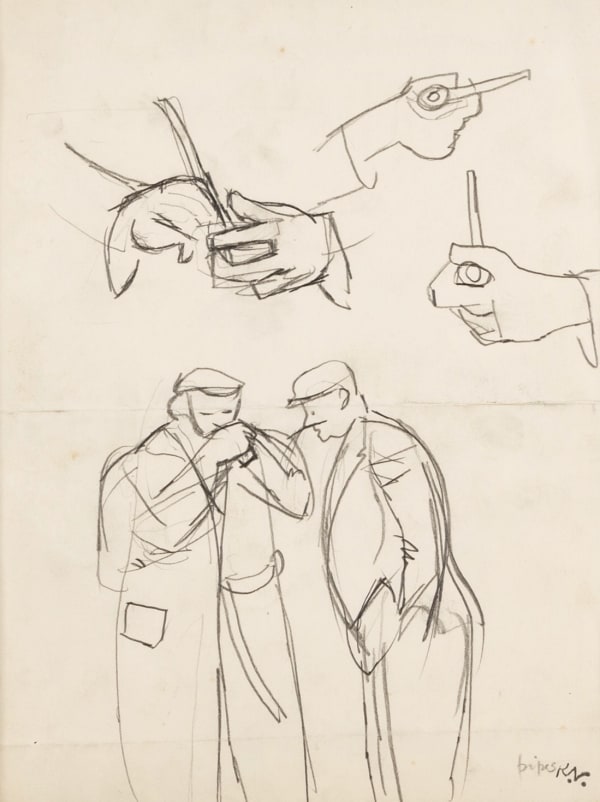 Pipes, 20 (Studies for Lighting a Pipe)