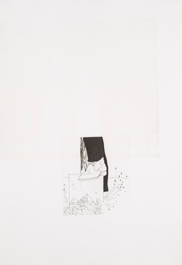 David Hockney, Digging up Glass, 1969-70