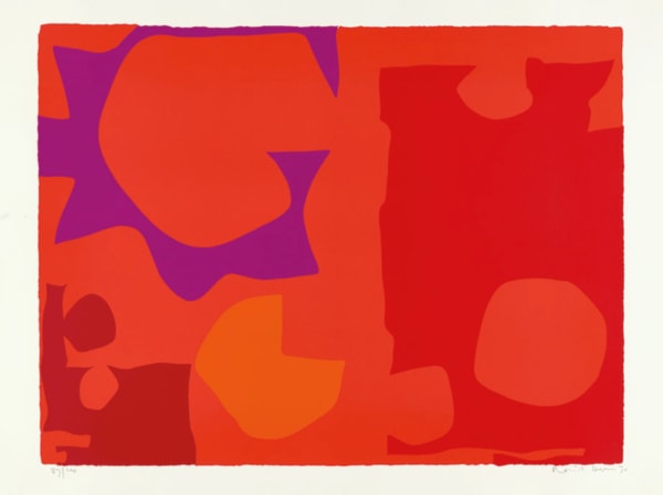 Patrick Heron, Six in Vermillion with Red in Red : April, 1970