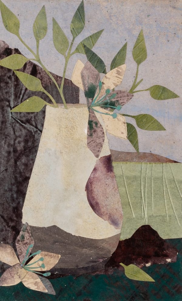 Rachel Hamel-Cooke - Vase with Green Leaves