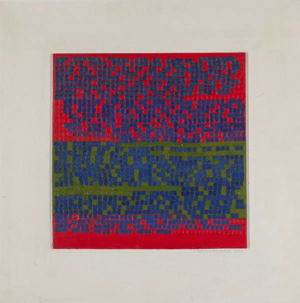 Wilhelmina Barns-Graham, L.P. IV (Blue on Red + Green), 1968
