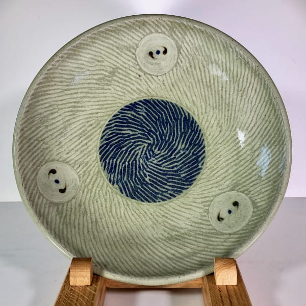 William Plumptre, Thrown open bowl (Four Circles), 2019