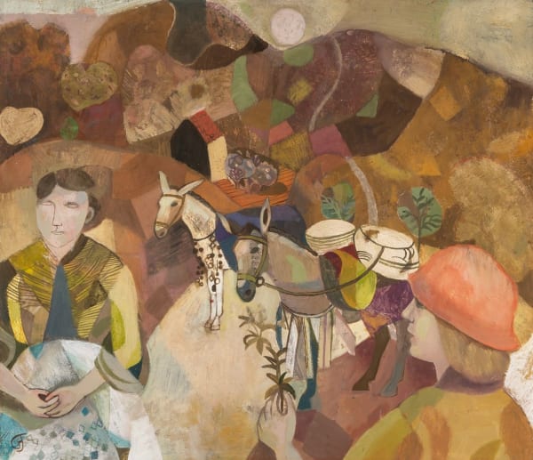 Gwyneth Johnstone, Figures with Donkeys in the Hills