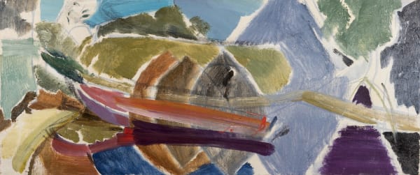 Ivon Hitchens, Long Boat and Avenue, 1958 circa