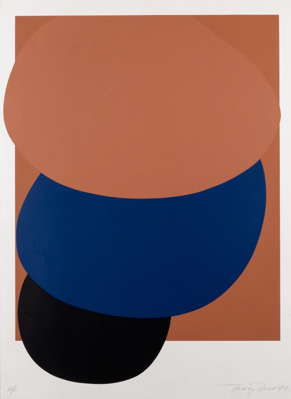 Terry Frost, Brown, Blue and Black Descending, 1981