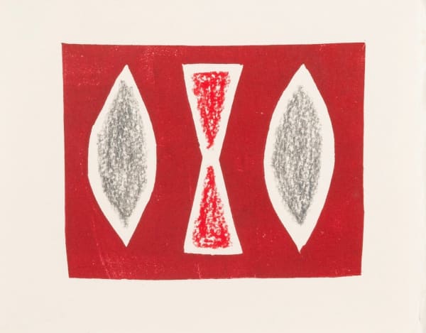 Breon O'Casey, Three Forms, Red and Grey