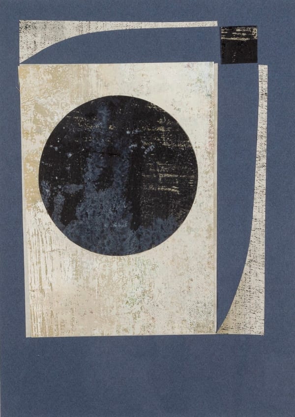 Daisy Cook, Blue Collage with Circle