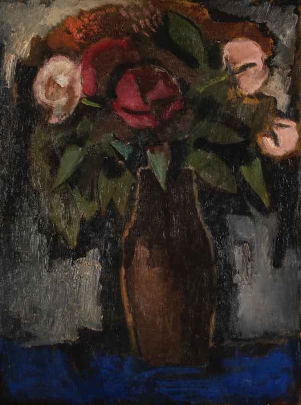 Josef Herman, Flowers, 1962