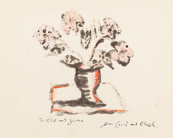 Cecil Collins, A Vase of Flowers